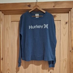 Hurley Long Sleeve Henley. Large.